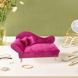 Maxbell Sofa Shaped Jewelry Box Dresser Jewelry Organizer for Pendant Rings Brooches Style C