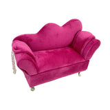 Maxbell Sofa Shaped Jewelry Box Dresser Jewelry Organizer for Pendant Rings Brooches Style D