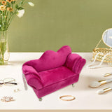 Maxbell Sofa Shaped Jewelry Box Dresser Jewelry Organizer for Pendant Rings Brooches Style D