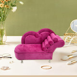 Maxbell Sofa Shaped Jewelry Box Dresser Jewelry Organizer for Pendant Rings Brooches Style G