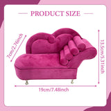 Maxbell Sofa Shaped Jewelry Box Dresser Jewelry Organizer for Pendant Rings Brooches Style G