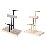 Maxbell Jewelry Stand Organizer Sturdy Gift Storage Tower for Bracelet Earring Women Black