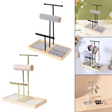 Maxbell Jewelry Stand Organizer Sturdy Gift Storage Tower for Bracelet Earring Women Black