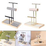 Maxbell Jewelry Stand Organizer Sturdy Gift Storage Tower for Bracelet Earring Women Black