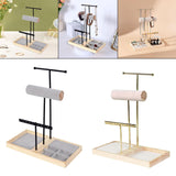 Maxbell Jewelry Stand Organizer Sturdy Gift Storage Tower for Bracelet Earring Women Black