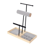 Maxbell Jewelry Stand Organizer Sturdy Gift Storage Tower for Bracelet Earring Women Black