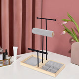 Maxbell Jewelry Stand Organizer Sturdy Gift Storage Tower for Bracelet Earring Women Black