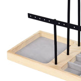 Maxbell Jewelry Stand Organizer Sturdy Gift Storage Tower for Bracelet Earring Women Black