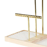 Maxbell Jewelry Stand Organizer Sturdy Gift Storage Tower for Bracelet Earring Women Gold