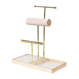 Maxbell Jewelry Stand Organizer Sturdy Gift Storage Tower for Bracelet Earring Women Gold