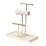 Maxbell Jewelry Stand Organizer Sturdy Gift Storage Tower for Bracelet Earring Women Gold