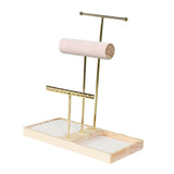 Maxbell Jewelry Stand Organizer Sturdy Gift Storage Tower for Bracelet Earring Women Gold