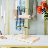 Maxbell Jewelry Stand Organizer Sturdy Gift Storage Tower for Bracelet Earring Women Gold