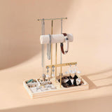 Maxbell Jewelry Stand Organizer Sturdy Gift Storage Tower for Bracelet Earring Women Gold