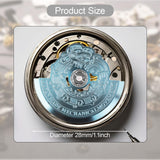 Maxbell Automatic Mechanical Watch Movement Hammer Rotor Oscillating Weight for 6R36 Blue
