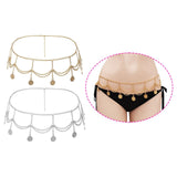 Maxbell Waist Chain Belt Metal Belly Chain Gift Body Chain for Party Female Clothing Gold