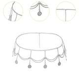 Maxbell Waist Chain Belt Metal Belly Chain Gift Body Chain for Party Female Clothing Silver