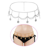 Maxbell Waist Chain Belt Metal Belly Chain Gift Body Chain for Party Female Clothing Silver