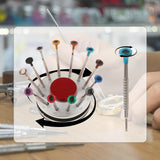 Watch Screwdrivers Set Metal Watch Repair Tool for Jewelry Jewelers Eyeglass Silver Base