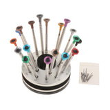 Watch Repair Kit Tools Eyeglass Replace Bit Heads Watchmaker Screwdriver Set Gray