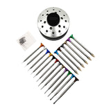 Watch Repair Kit Tools Eyeglass Replace Bit Heads Watchmaker Screwdriver Set Gray