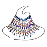 Maxbell Rhinestones Bra Chain Elegant Gift Chest Jewelry for Holidays Concerts Party
