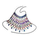 Maxbell Rhinestones Bra Chain Elegant Gift Chest Jewelry for Holidays Concerts Party