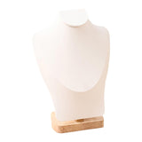 Maxbell Necklace Display Stand Jewelry Bust Holder Organizer for Bathroom Shelf Dorm White M
