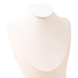 Maxbell Necklace Display Stand Jewelry Bust Holder Organizer for Bathroom Shelf Dorm White M