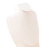 Maxbell Necklace Display Stand Jewelry Bust Holder Organizer for Bathroom Shelf Dorm White L