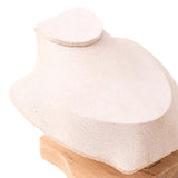 Maxbell Necklace Display Stand Jewelry Bust Holder Organizer for Bathroom Shelf Dorm Beige S