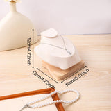 Maxbell Necklace Display Stand Jewelry Bust Holder Organizer for Bathroom Shelf Dorm Beige S