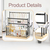 Maxbell Jewelry Organizer Storage with Hooks Display Stand for Desktop Bracelets Mom