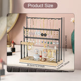 Maxbell Jewelry Organizer Storage with Hooks Display Stand for Desktop Bracelets Mom