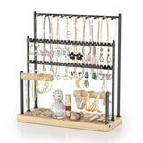 Maxbell Jewelry Organizer Storage with Hooks Display Stand for Desktop Bracelets Mom