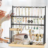 Maxbell Jewelry Organizer Storage with Hooks Display Stand for Desktop Bracelets Mom