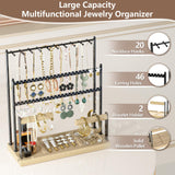 Maxbell Jewelry Organizer Storage with Hooks Display Stand for Desktop Bracelets Mom