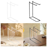 Maxbell Jewelry Display Stand Modern Iron Storage Holder for Watches Bangle Hairband White