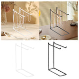 Maxbell Jewelry Display Stand Modern Iron Storage Holder for Watches Bangle Hairband White