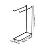 Maxbell Jewelry Display Stand Modern Iron Storage Holder for Watches Bangle Hairband Black