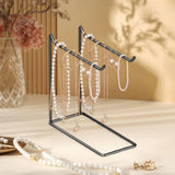 Maxbell Jewelry Display Stand Modern Iron Storage Holder for Watches Bangle Hairband Black
