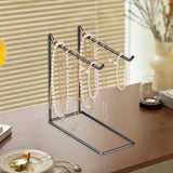 Maxbell Jewelry Display Stand Modern Iron Storage Holder for Watches Bangle Hairband Black