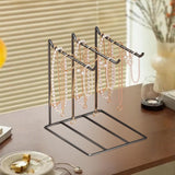 Maxbell Jewelry Organizer Multipurpose Iron Jewelry Display Stand for Trinkets Rings Black