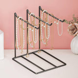 Maxbell Jewelry Organizer Multipurpose Iron Jewelry Display Stand for Trinkets Rings Black
