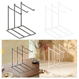 Maxbell Jewelry Organizer Multipurpose Iron Jewelry Display Stand for Trinkets Rings Black