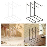 Maxbell Jewelry Organizer Multipurpose Iron Jewelry Display Stand for Trinkets Rings Black