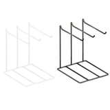 Maxbell Jewelry Organizer Multipurpose Iron Jewelry Display Stand for Trinkets Rings Black