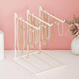 Maxbell Jewelry Organizer Multipurpose Iron Jewelry Display Stand for Trinkets Rings White
