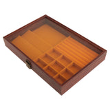 Maxbell Jewelry Box Dustproof Versatile Large Capacity Gifts with Lock Container Mom Style D