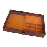 Maxbell Jewelry Box Dustproof Versatile Large Capacity Gifts with Lock Container Mom Style D